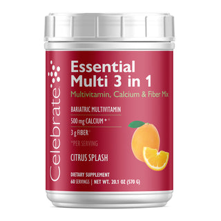 Essensiell Multi 3 i 1 Multivitamin med Kalsium, Drikkeblanding 