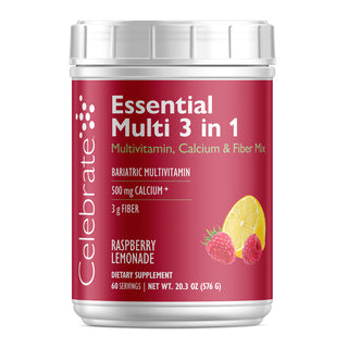 Essensiell Multi 3 i 1 Multivitamin med Kalsium, Drikkeblanding 