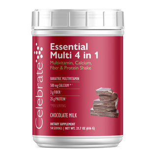 Essensiell Multi 4 i 1 Multivitamin med Kalsium + Protein, Pulver 