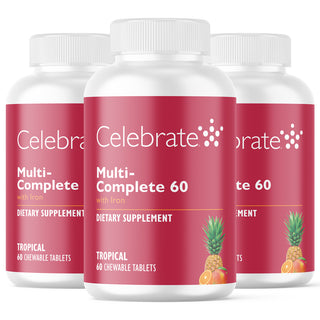 Multi-Complete 60 Bariatrisk Multivitamin med Jern, Tyggetablett, Tropical 