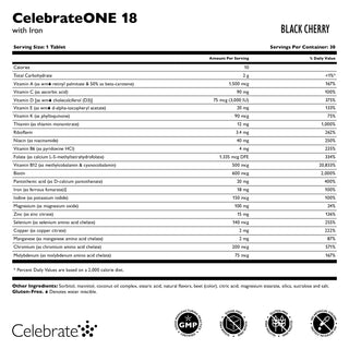 CelebrateONE 18 Once Daily Bariatric Multivitamin med jern 