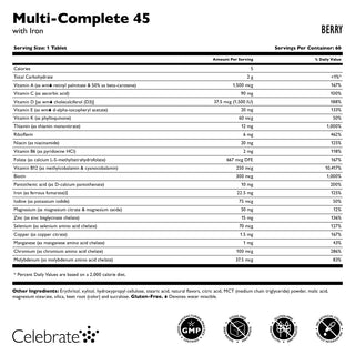 Multi-Complete 45 Bariatrisk Multivitamin med Jern, Tyggbar 