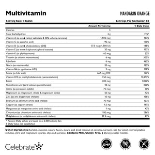 Bariatrisk multivitamin uten jern, tyggbar 