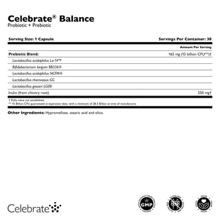 Celebrate® BALANCE Probiotisk + Prebiotisk 