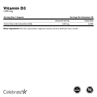 Vitamin D3 1.250mcg (50.000 IE) Kapsler 