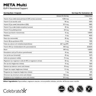 META GC & META Multi GLP-1 Ernæringsstøttepakke 