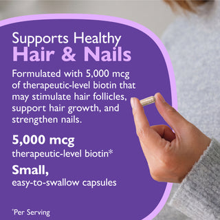 Biotin 5.000 mcg, kapsler 