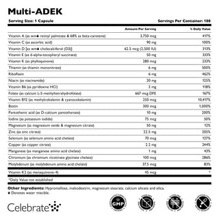 Multi-ADEK Vitamin uten jern, kapsler 