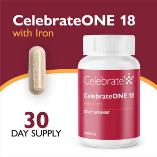 CelebrateONE 18 Once Daily Bariatric Multivitamin med jern, kapsler 