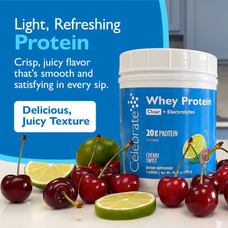 Celebrate Whey Protein Clear + elektrolytter 