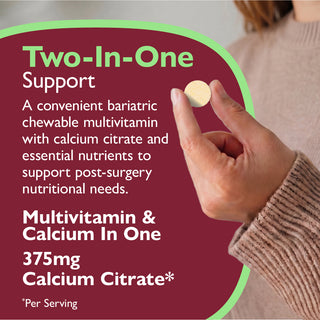 Essensiell Multi 2 i 1 Multivitamin med Kalsium, Tyggbar 