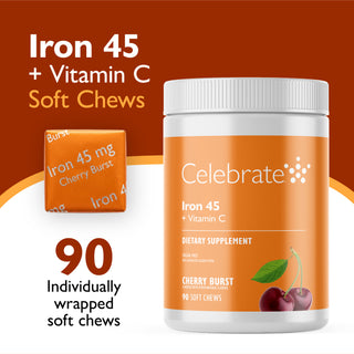 Jern 45 mg + Vitamin C, Myke Tygg 