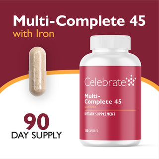 Multi-Complete 45 Bariatric Multivitamin med jern, kapsler 