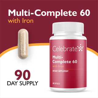 Multi-Complete 60 Bariatrisk Multivitamin med Jern, Kapsler 