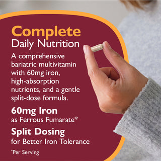 Multi-Complete 60 Bariatrisk Multivitamin med Jern, Kapsler 