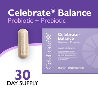 Celebrate® BALANCE Probiotic + Prebiotisk, Kapsler 