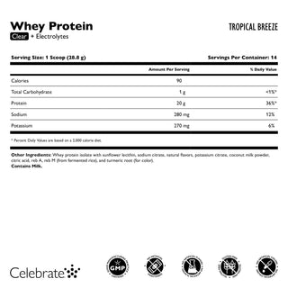 Celebrate Whey Protein Clear + elektrolytter 
