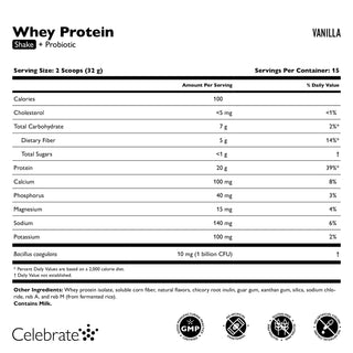 Celebrate® ReBuild Protein + Probiotic, Pulver 
