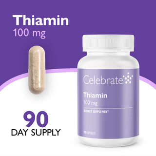 Tiamin Vitamin B1, 100 mg, Kapsler 