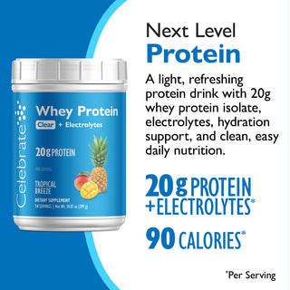 Celebrate Whey Protein Clear + elektrolytter 