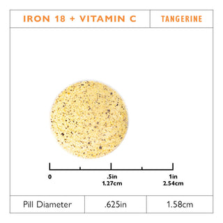 Jern + Vitamin C Tyggbare Tabletter 