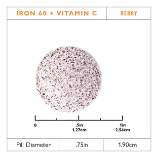 Iron 60 mg + Vitamin C, Chewable, Berry