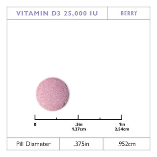 Vitamin D3 625mcg (25.000 IE), Hurtig-smelt, Berry 